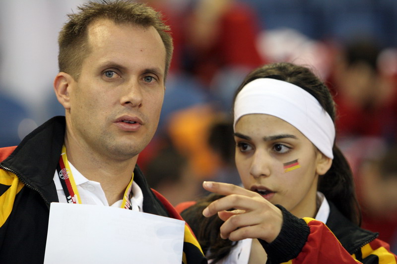 EM 2007 - Jasamin Karim and Coach Andrew Niven