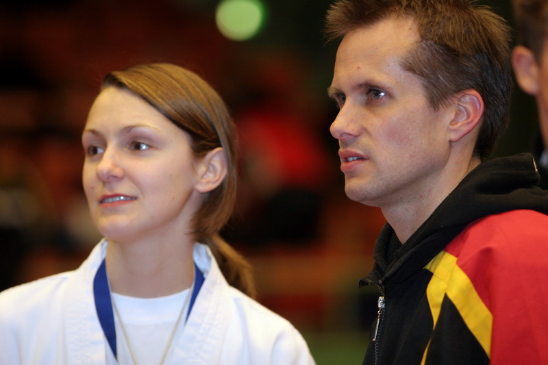 Viking Cup 2008 - Stephanie Senf and Coach Andrew Niven